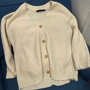 Jenni Kayne Cashmere Cocoon Cardigan Ivory Size XXS